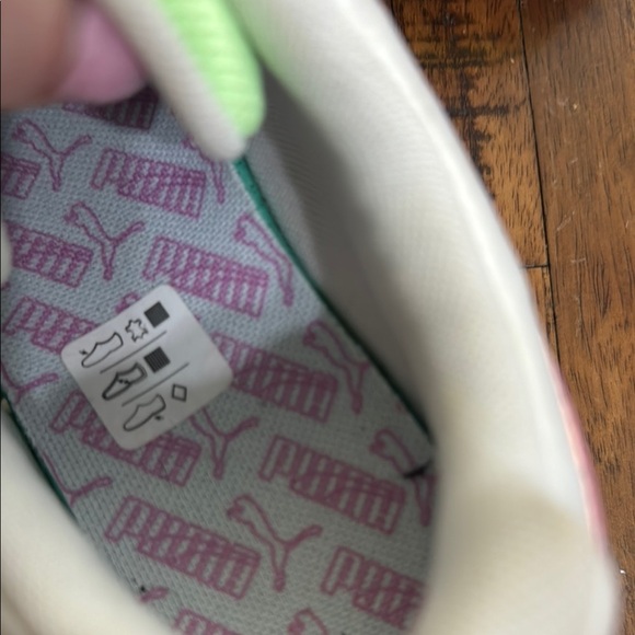Puma The City Rider Sneakers Multicolor Women's pink green orange white size 8 - Picture 7 of 13